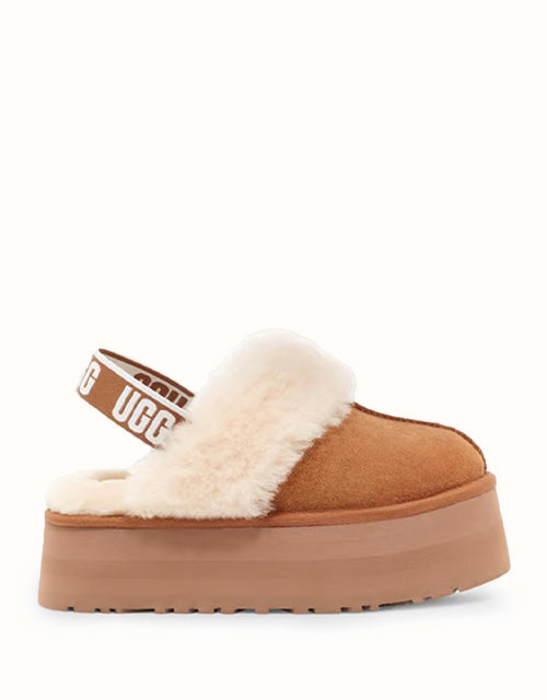 Image of Boots. Product name - UGG Women Funkette in Chestnut colour by brand - Ugg