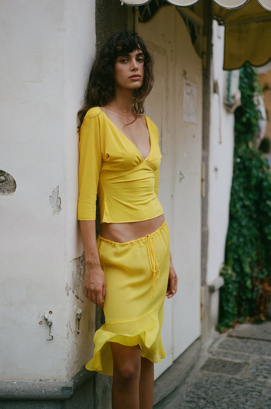 With Jéan Lana Top (Golden Yellow)
