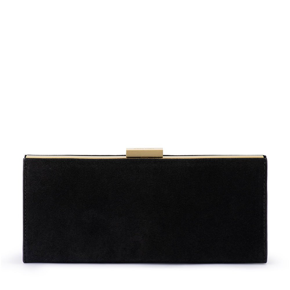 Olga Berg LARA Velvet Clutch (Black)