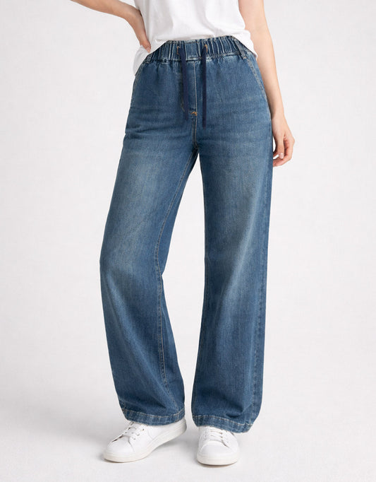 Image of Jeans. Productname: Lara Jogger Jean - in Denim colour by brand - 365 Days