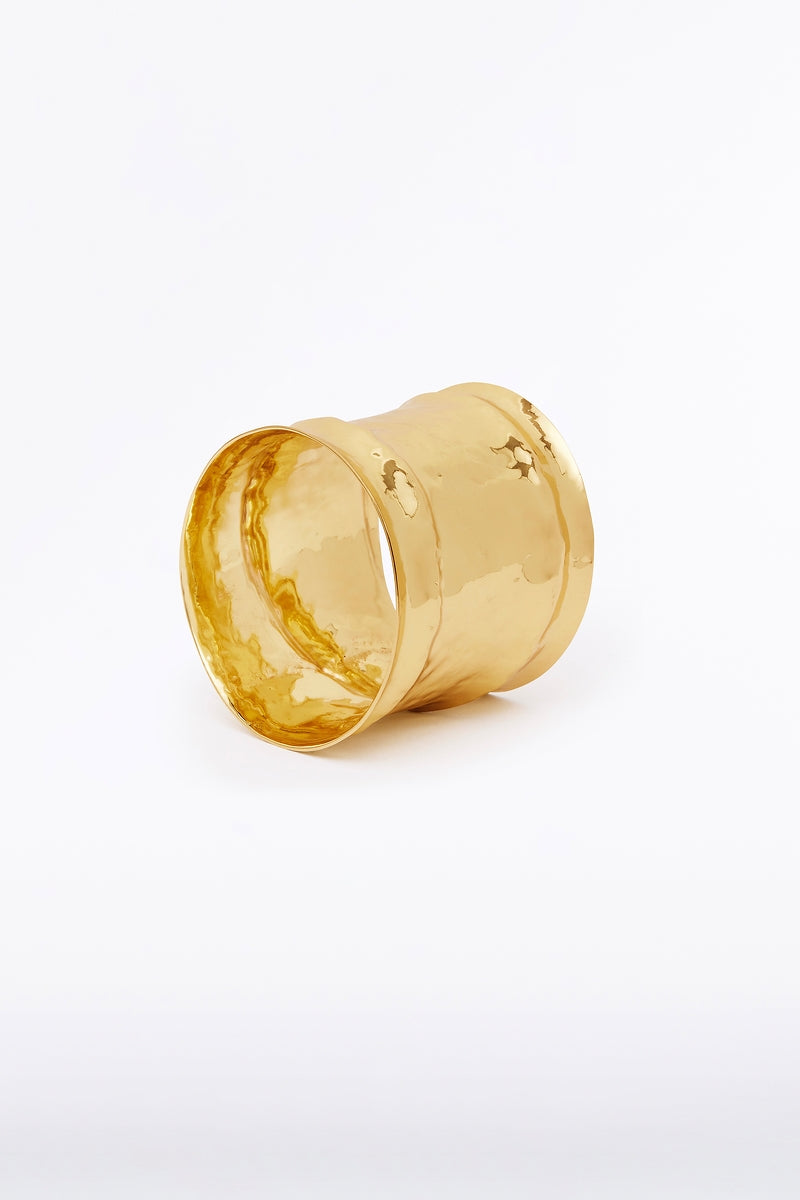 Carla Zampatti Large Organic Bangle (Gold)