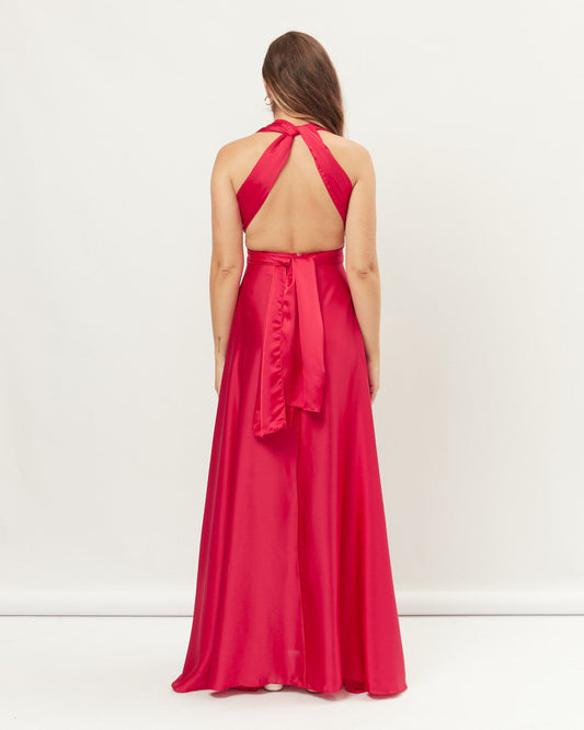 HEYCHIC Leah Infinity Maxi Dress (Red)