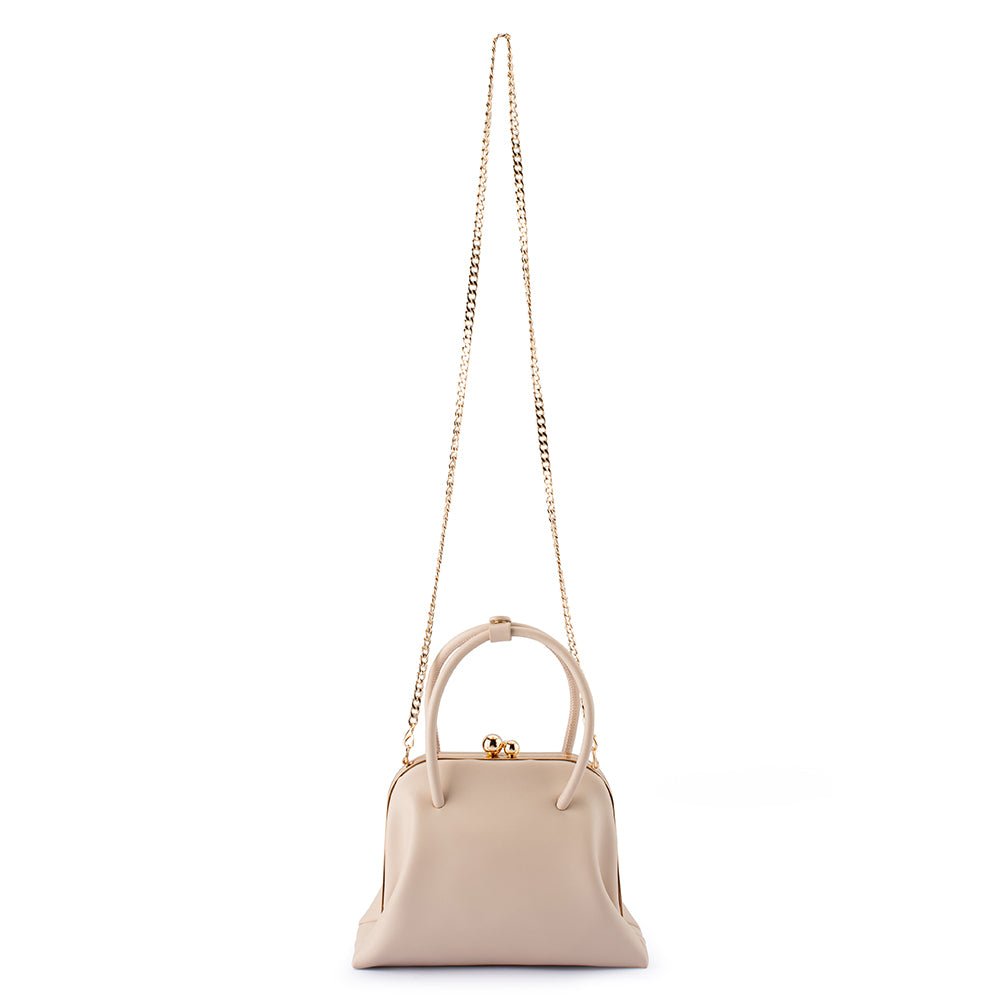 Olga Berg LEANDRA Top Handle Bag (Natural)