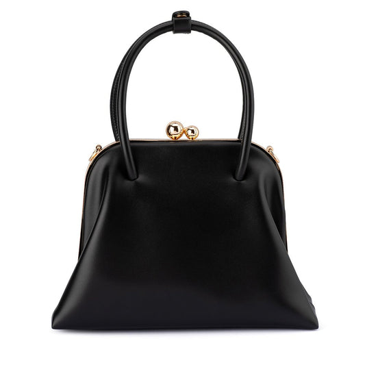 Olga Berg LEANDRA Top Handle Bag (Black)