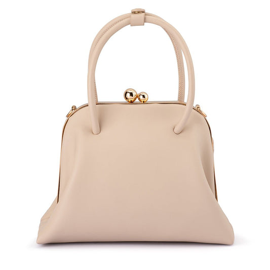 Olga Berg LEANDRA Top Handle Bag (Natural)