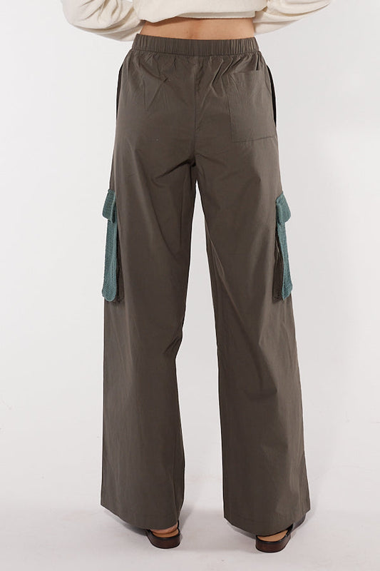 Itami Crochet Cargo Pant (Khaki)