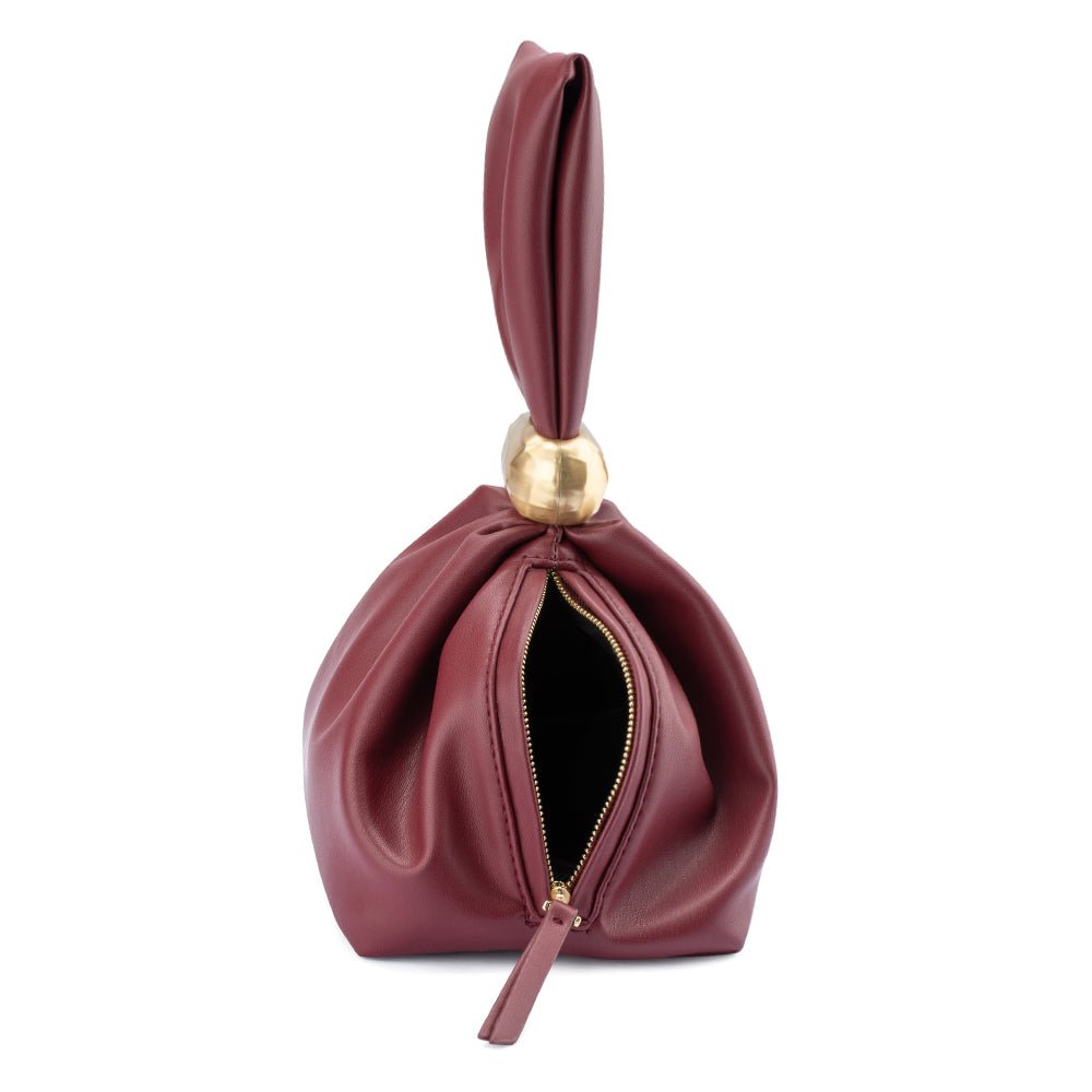 Olga Berg LENNI Pouch Bag (Burgundy)