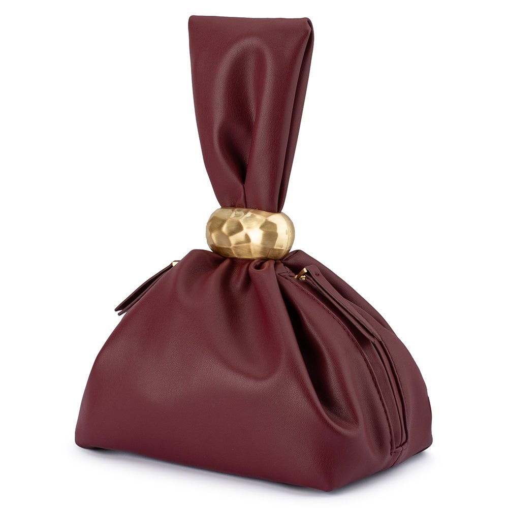 Olga Berg LENNI Pouch Bag (Burgundy)