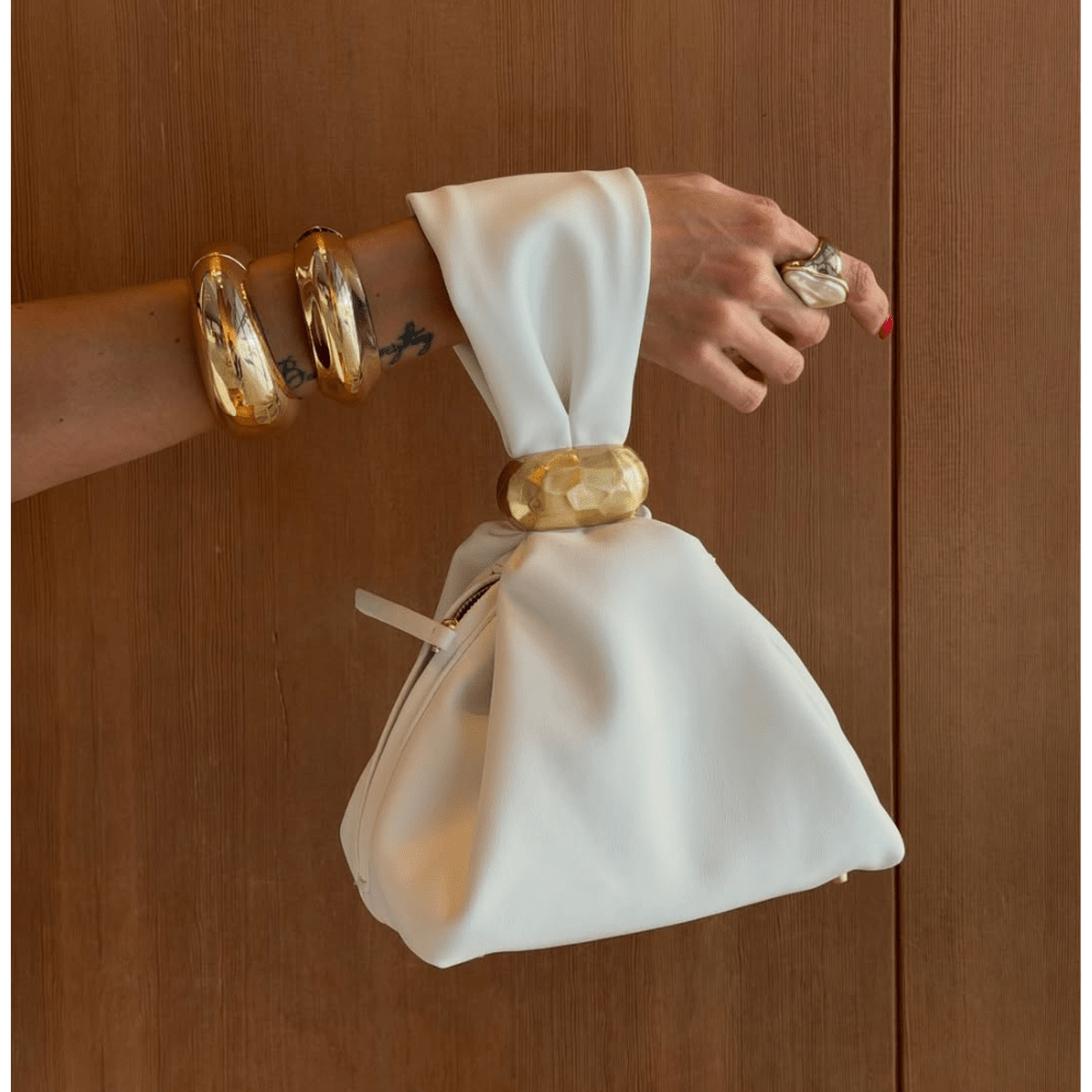 Olga Berg LENNI Pouch Bag (White)