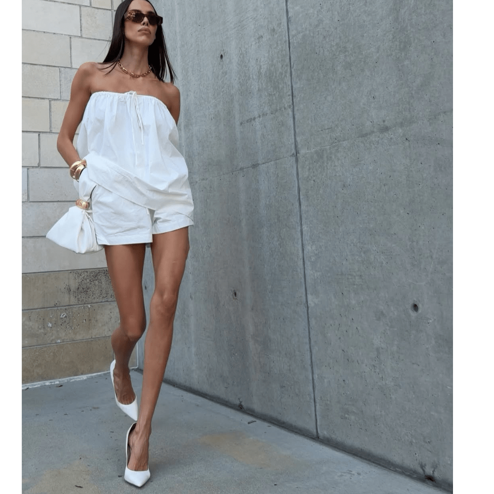 Olga Berg LENNI Pouch Bag (White)