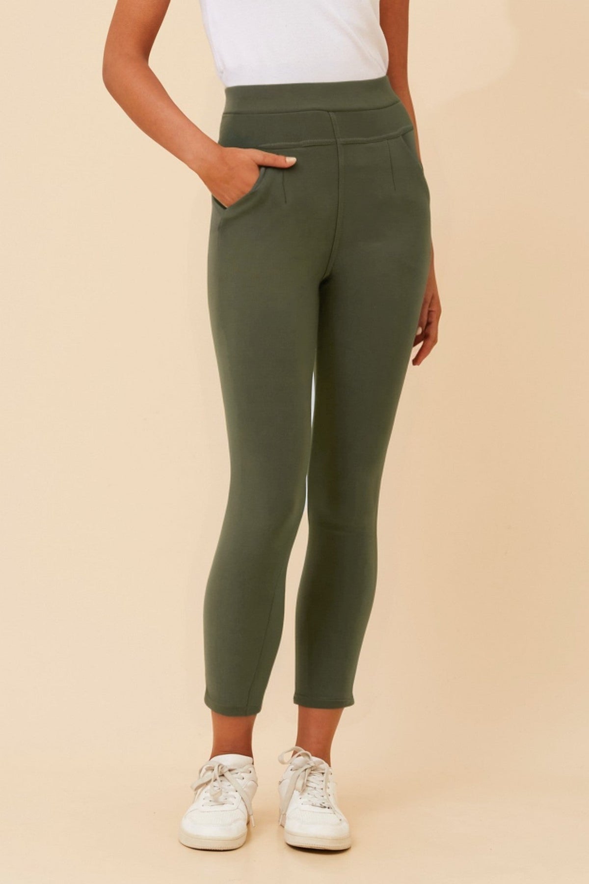 Caroline Morgan Australia ISRA SOLID PANTS (Khaki)