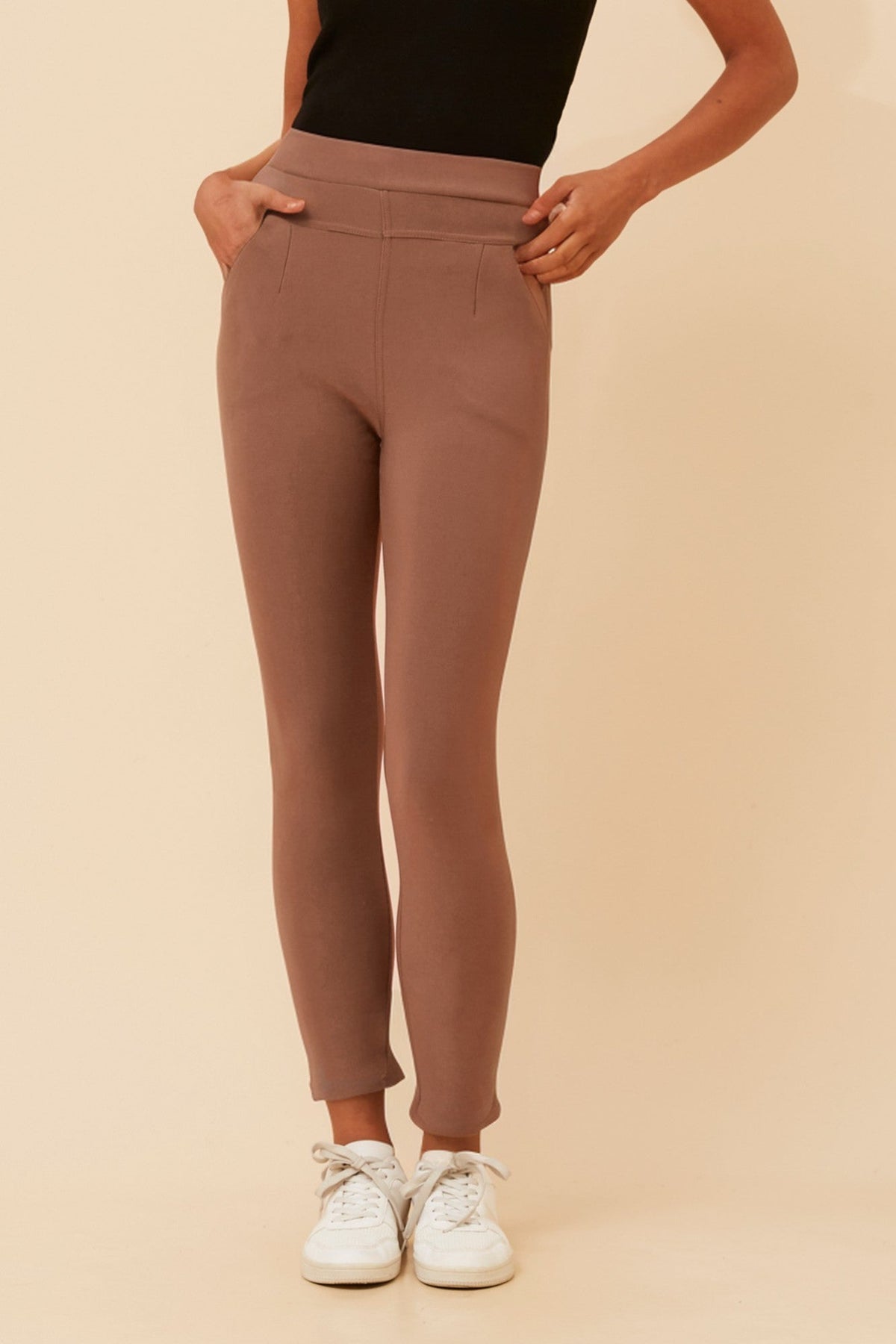 Caroline Morgan Australia ISRA SOLID PANTS (Taupe)