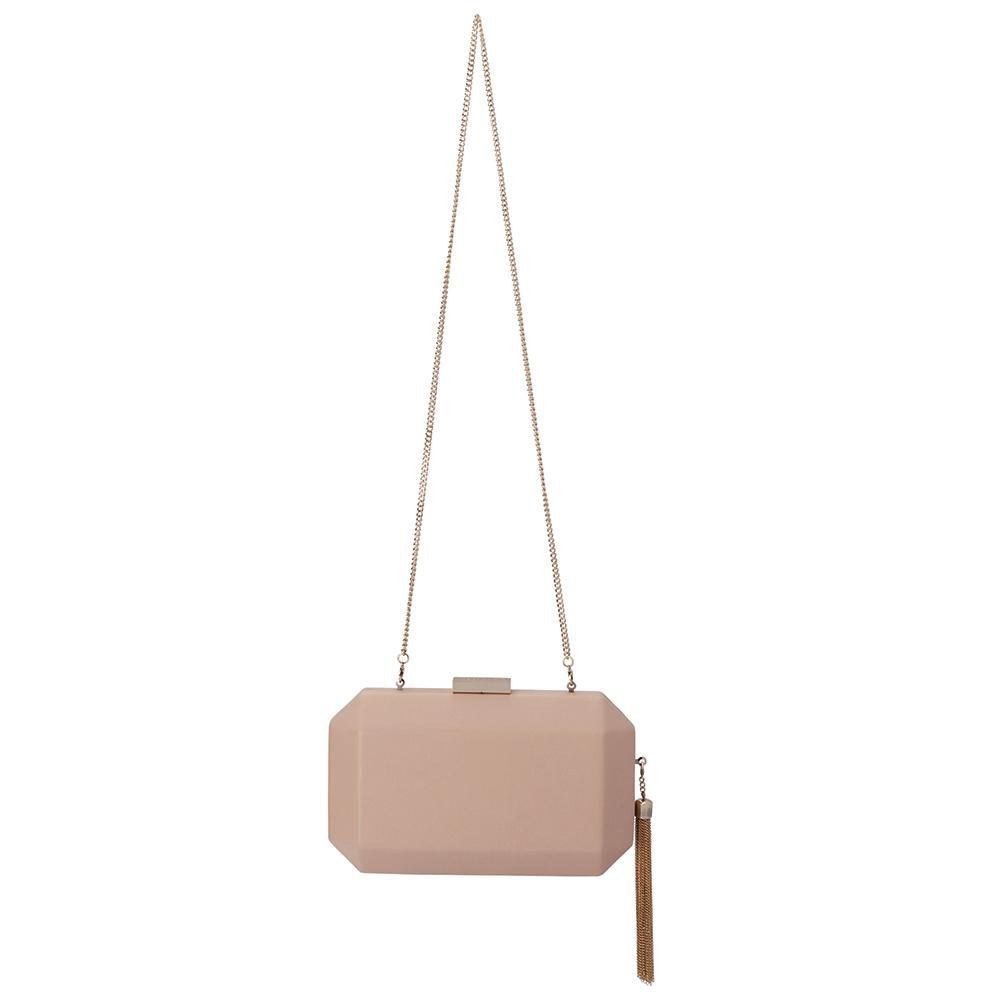 Olga Berg LIA Facetted Clutch (Gold)