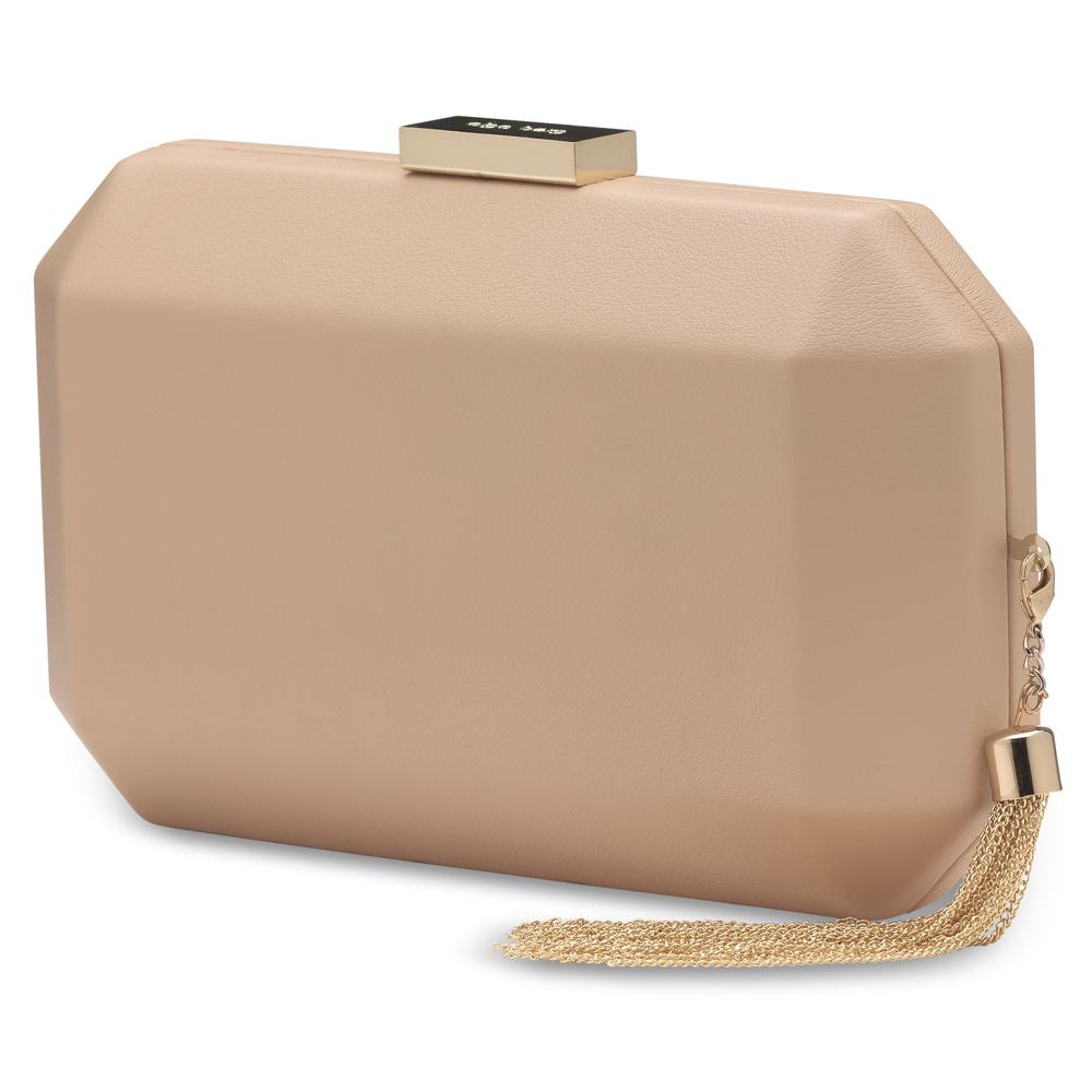 Olga Berg LIA Facetted Clutch (Gold)
