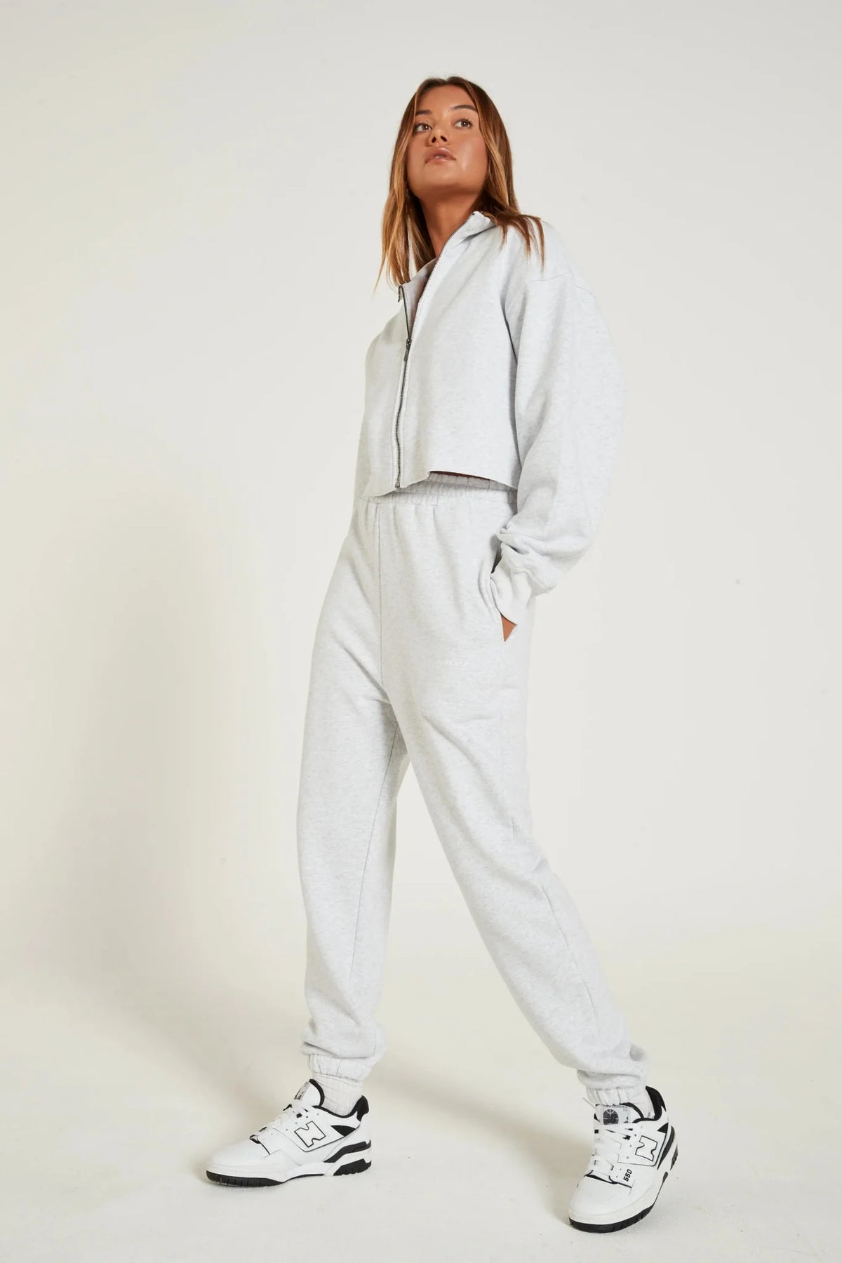 Lily Full Zip Sweater (White)