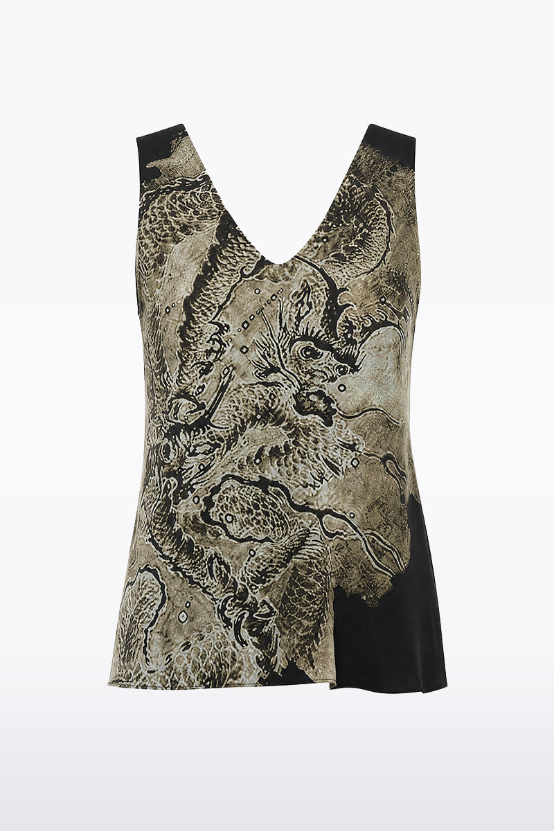 Carla Zampatti Lindy Lee Fierce Dragon Camisole (Black)