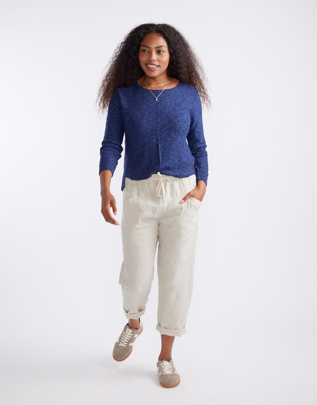 Little Lies Luxe Linen Pants (Natural)