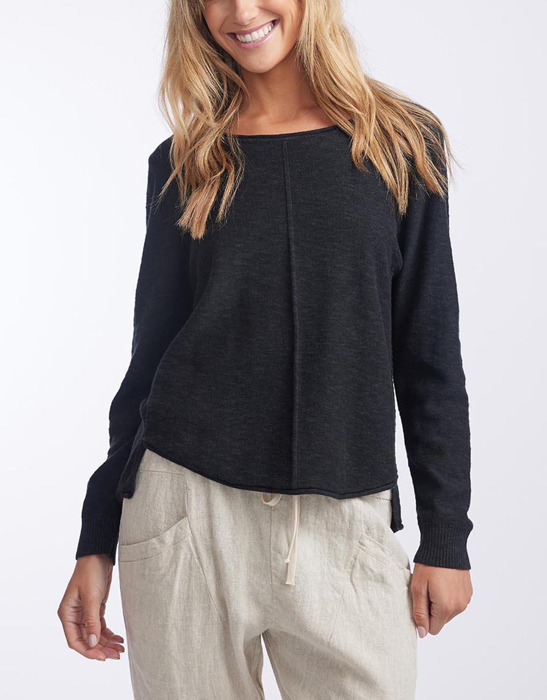 Little Lies Sacha Cotton Knit (Black)