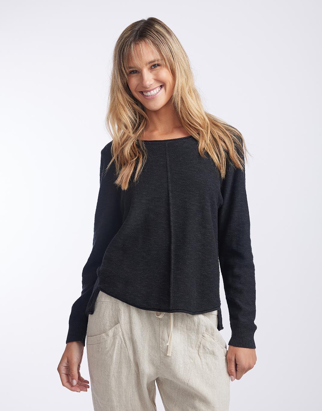 Little Lies Sacha Cotton Knit (Black)