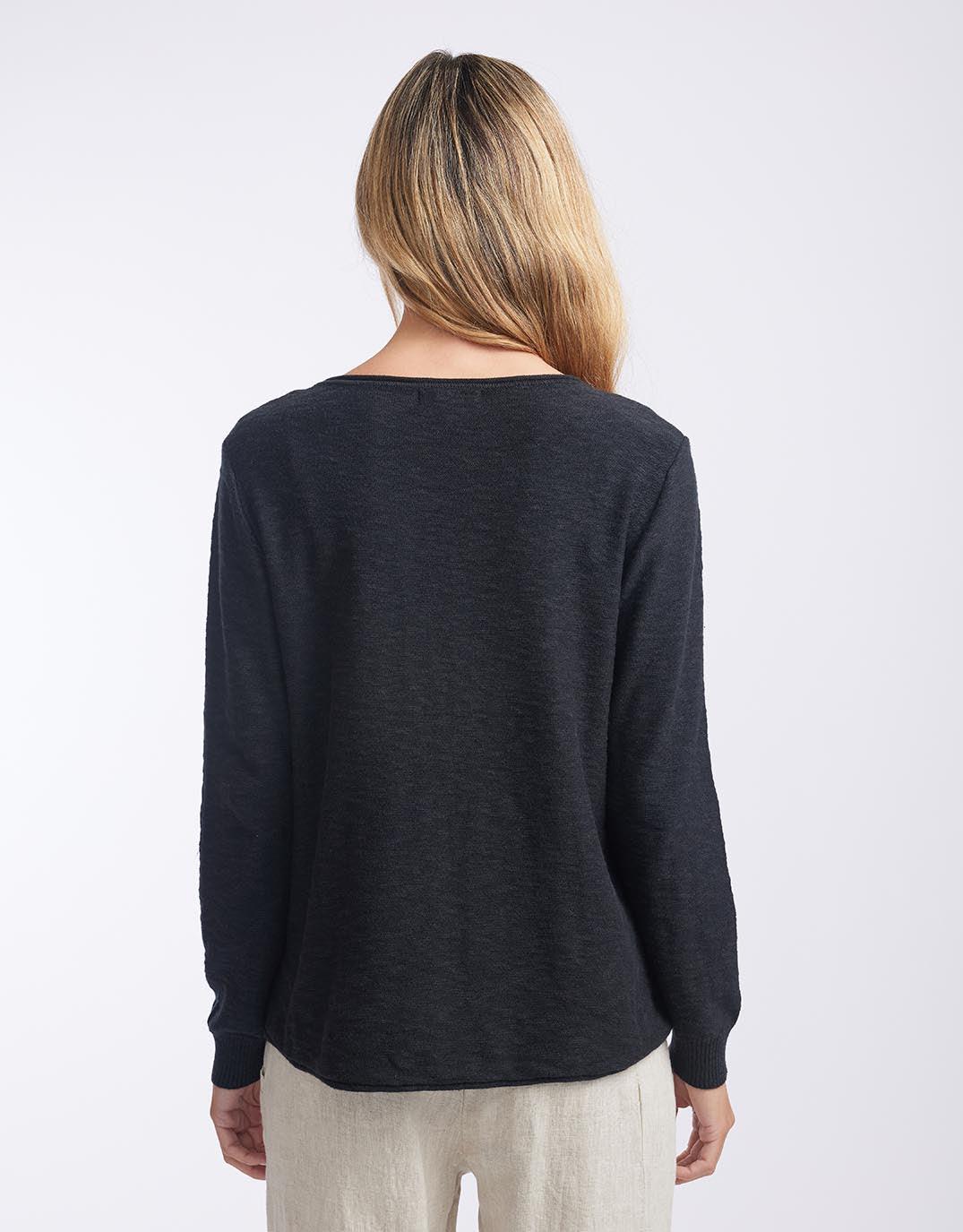 Little Lies Sacha Cotton Knit (Black)