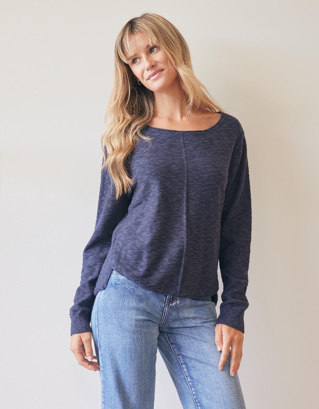 Little Lies Sacha Cotton Knit (Navy)