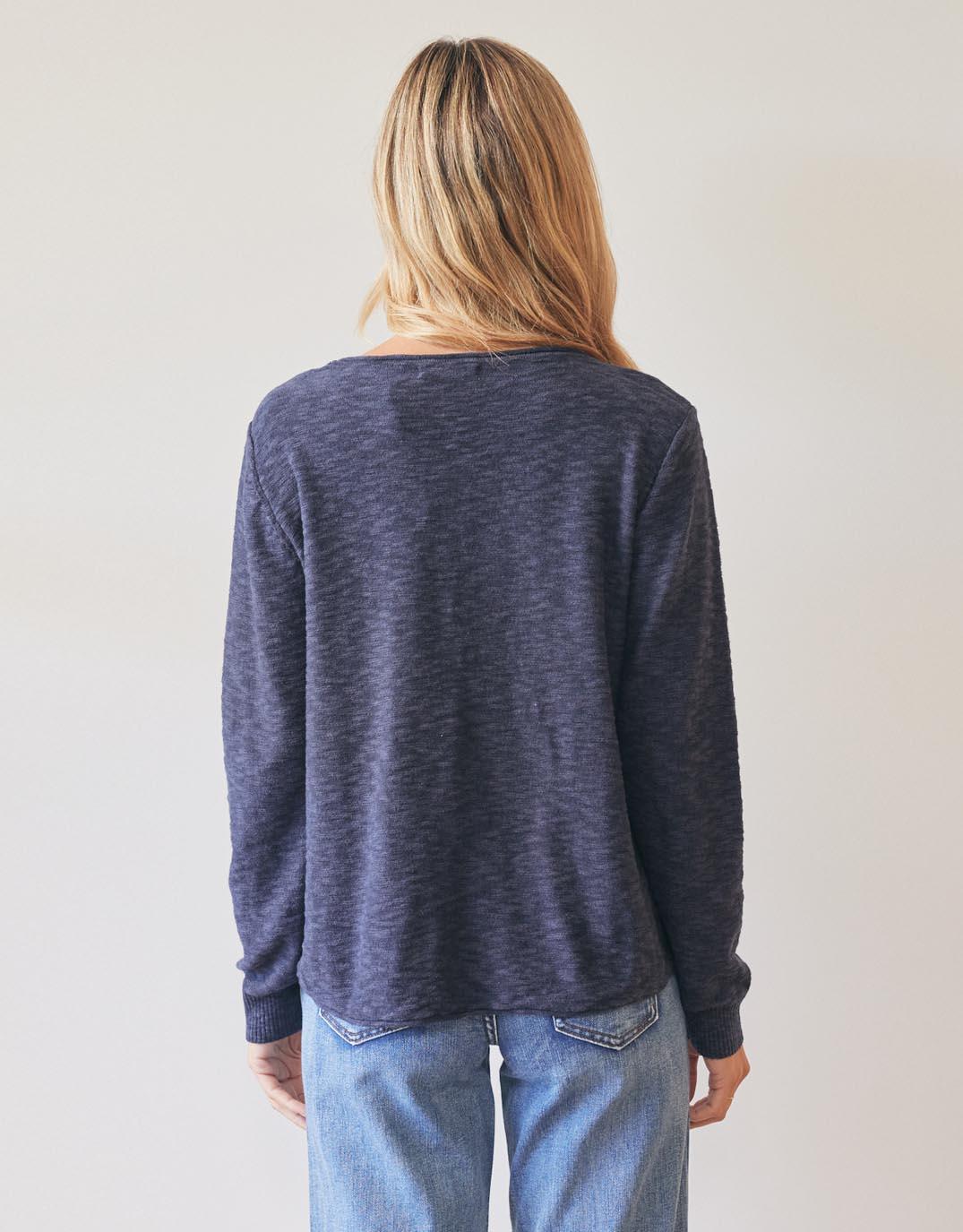 Little Lies Sacha Cotton Knit (Navy)