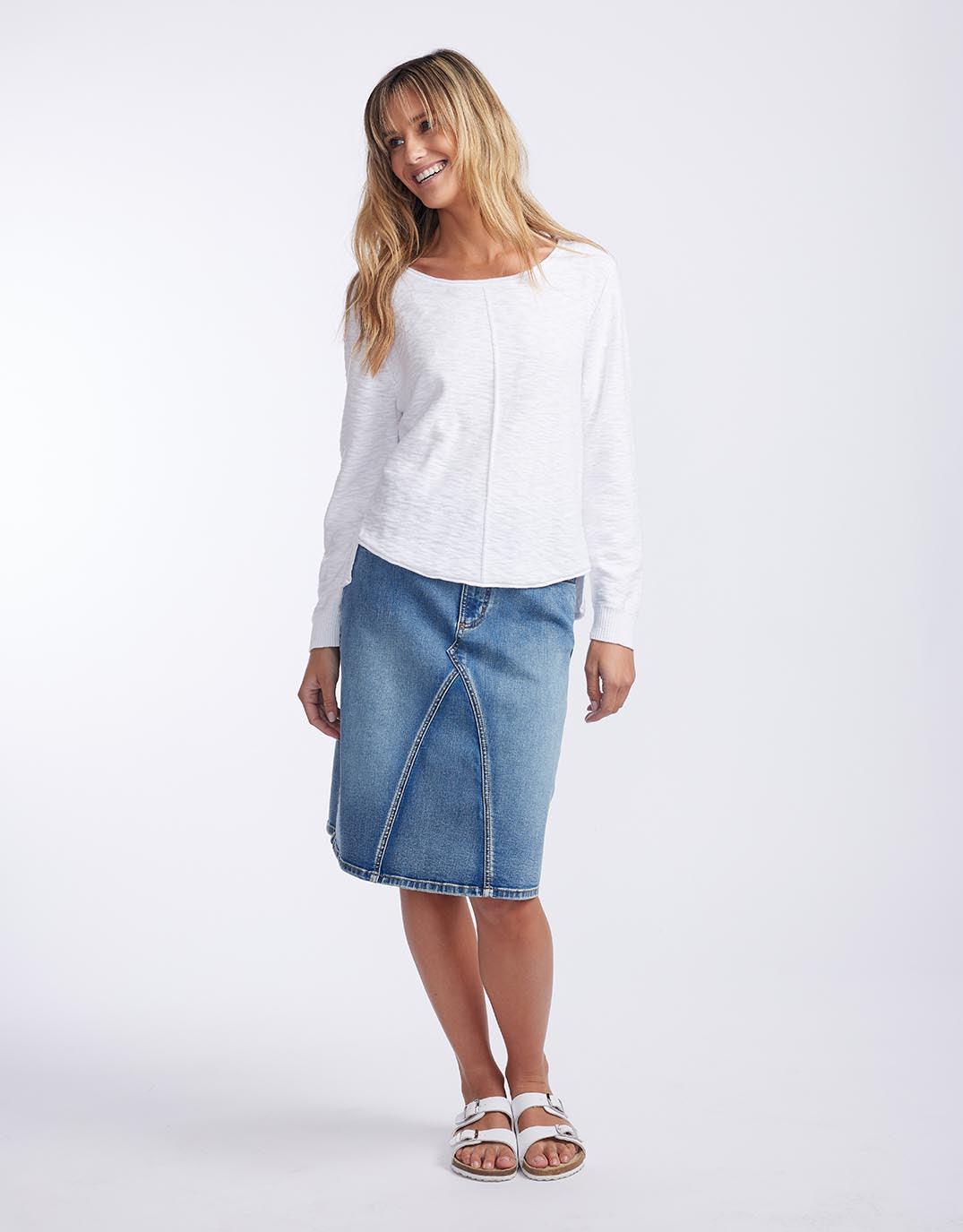 Little Lies Sacha Cotton Knit (White)
