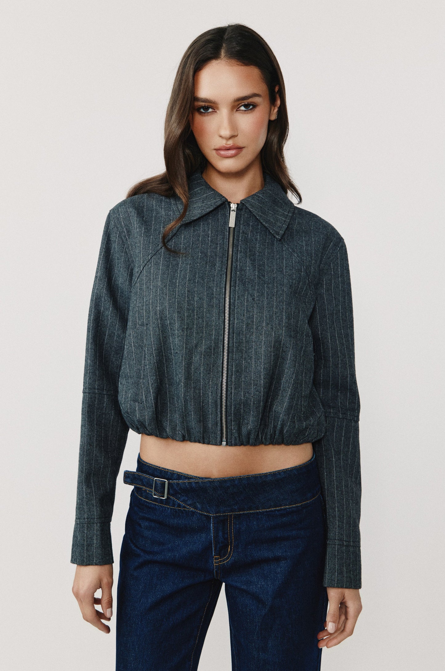 Logan Jacket (Pinstripe)