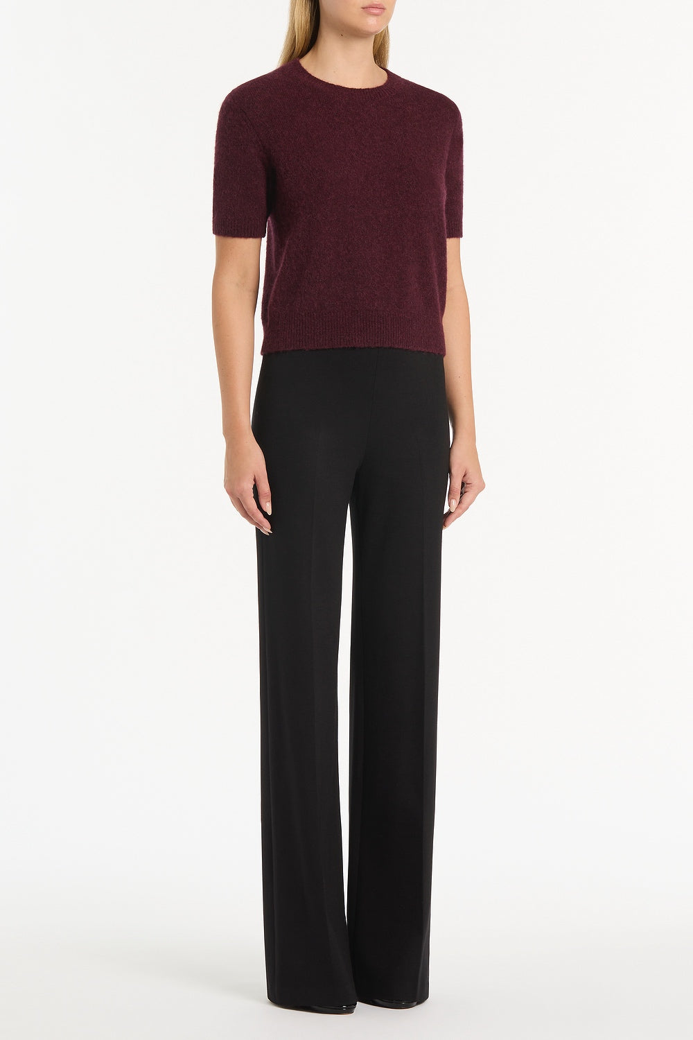 Carla Zampatti Loganberry Brushed Knit Top (Purple)