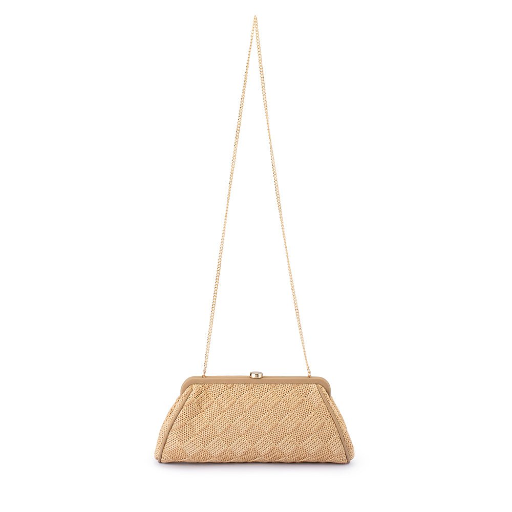 Olga Berg LOIS Woven Frame Bag (Natural)