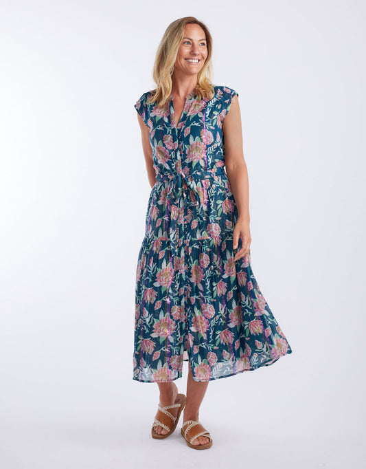 Image of Dresses. Productname: Daisy Boo Midi - in Saint Teal colour by brand - Lola