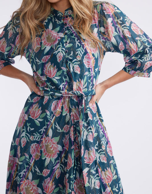 Scarlett Maxi Dress - (Saint Candy Teal)