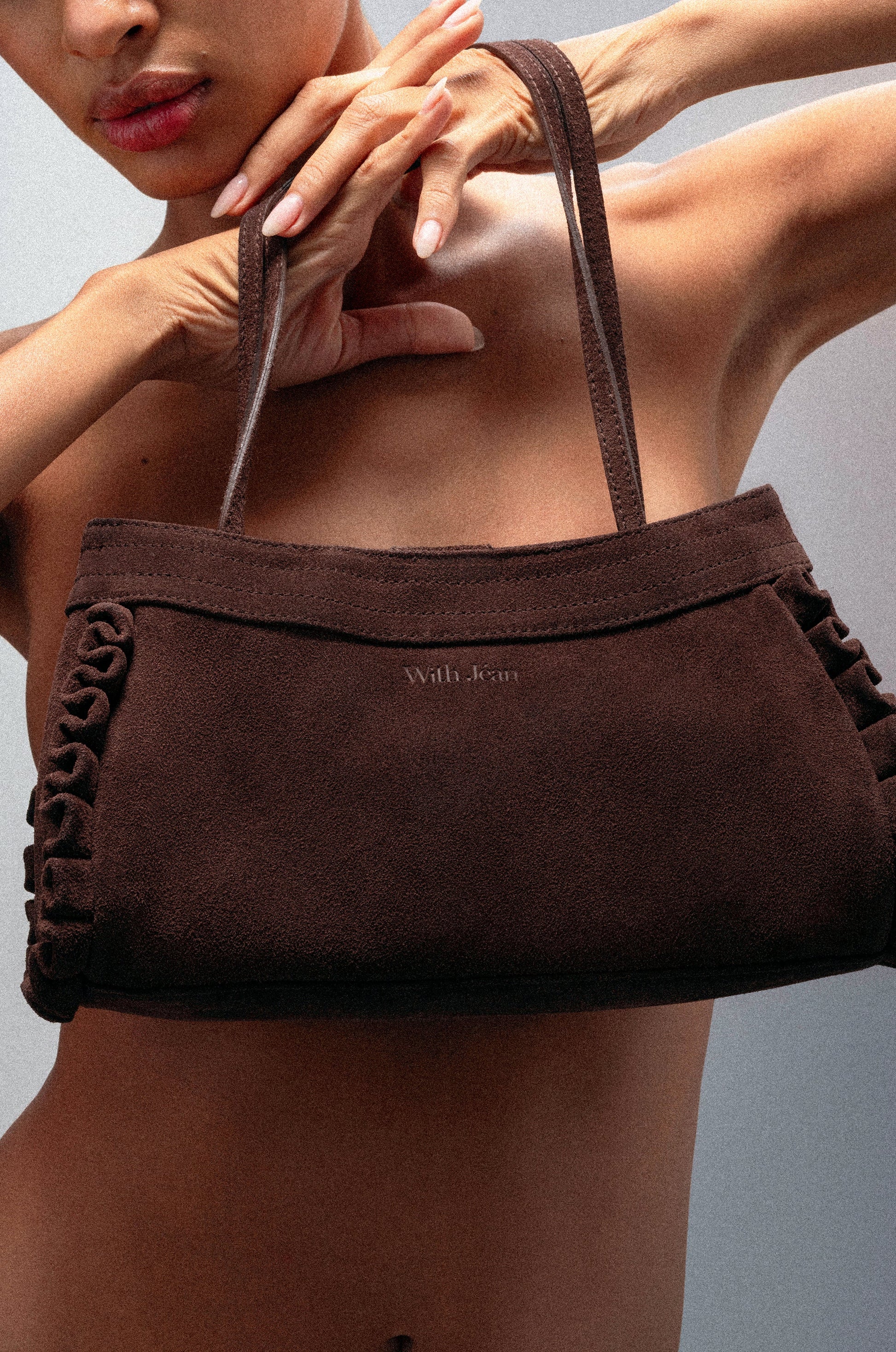 Image of Bags. Product name - Lucia Bag in Chocolate colour by brand - With Jéan