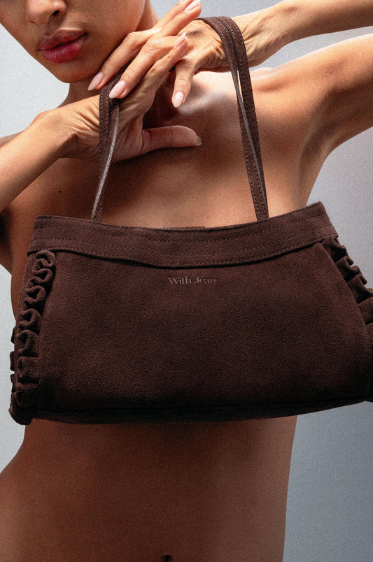 Image of Bags. Product name - Lucia Bag in Chocolate colour by brand - With Jéan