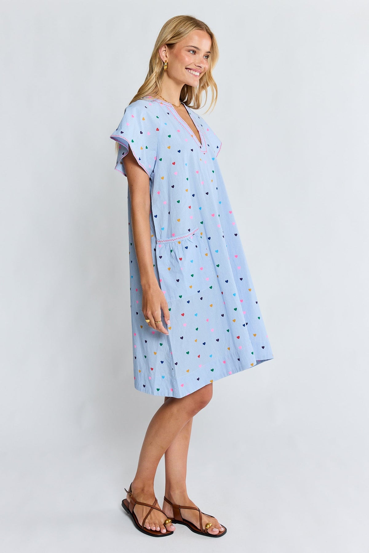 LulaLife Amour Dress (Stripe)