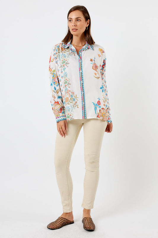 LulaLife Arden Shirt (White)