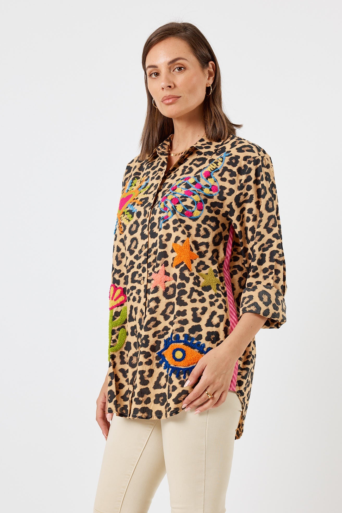 LulaLife Azure Shirt (Leopard)