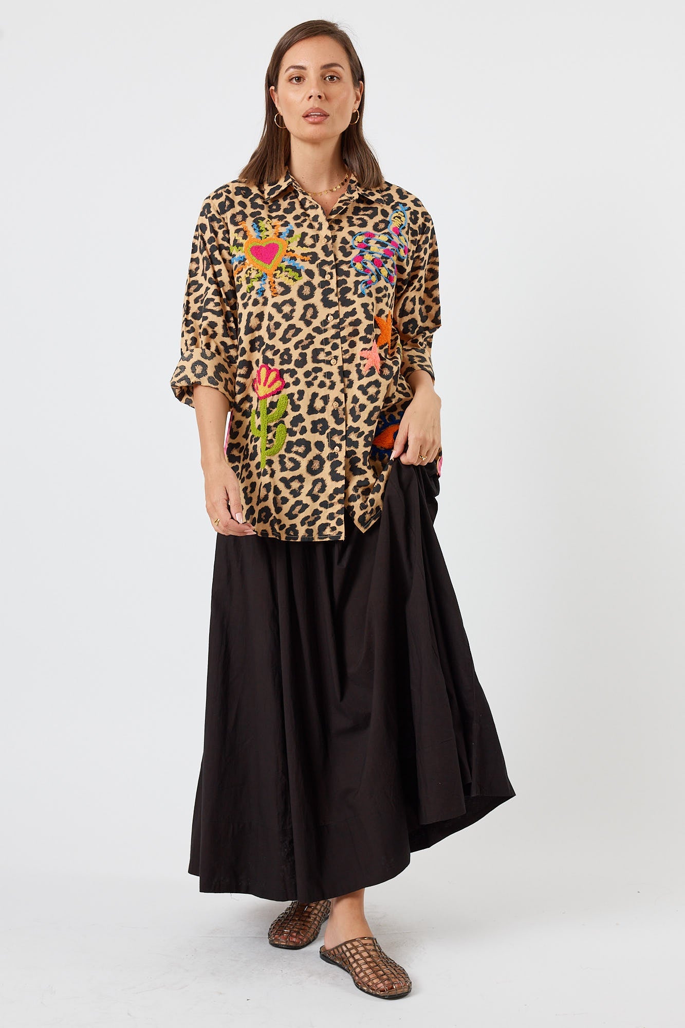 LulaLife Azure Shirt (Leopard)