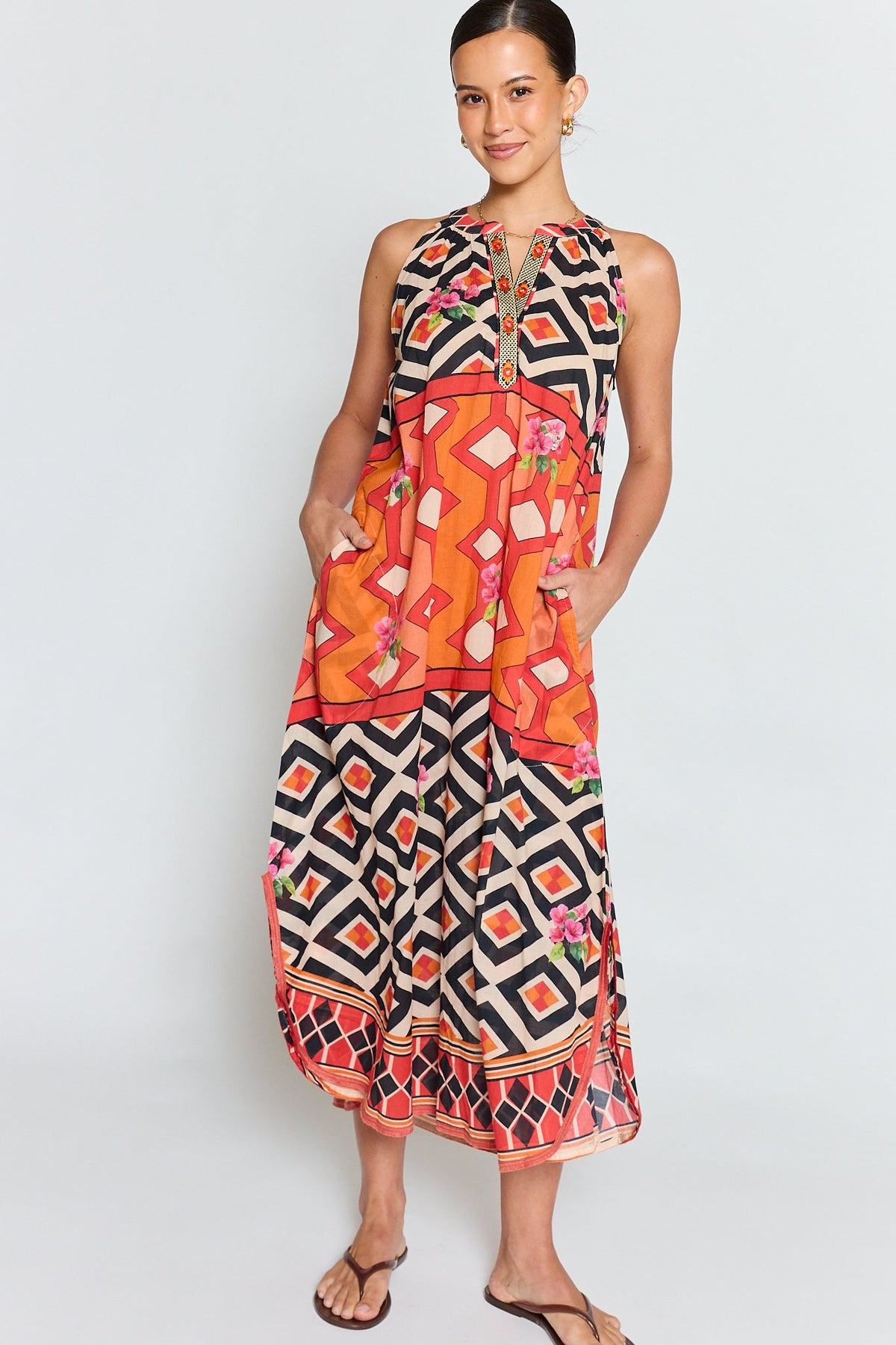 PRE SALE | LulaLife Bella Vista Maxi Tangerine (Tan)