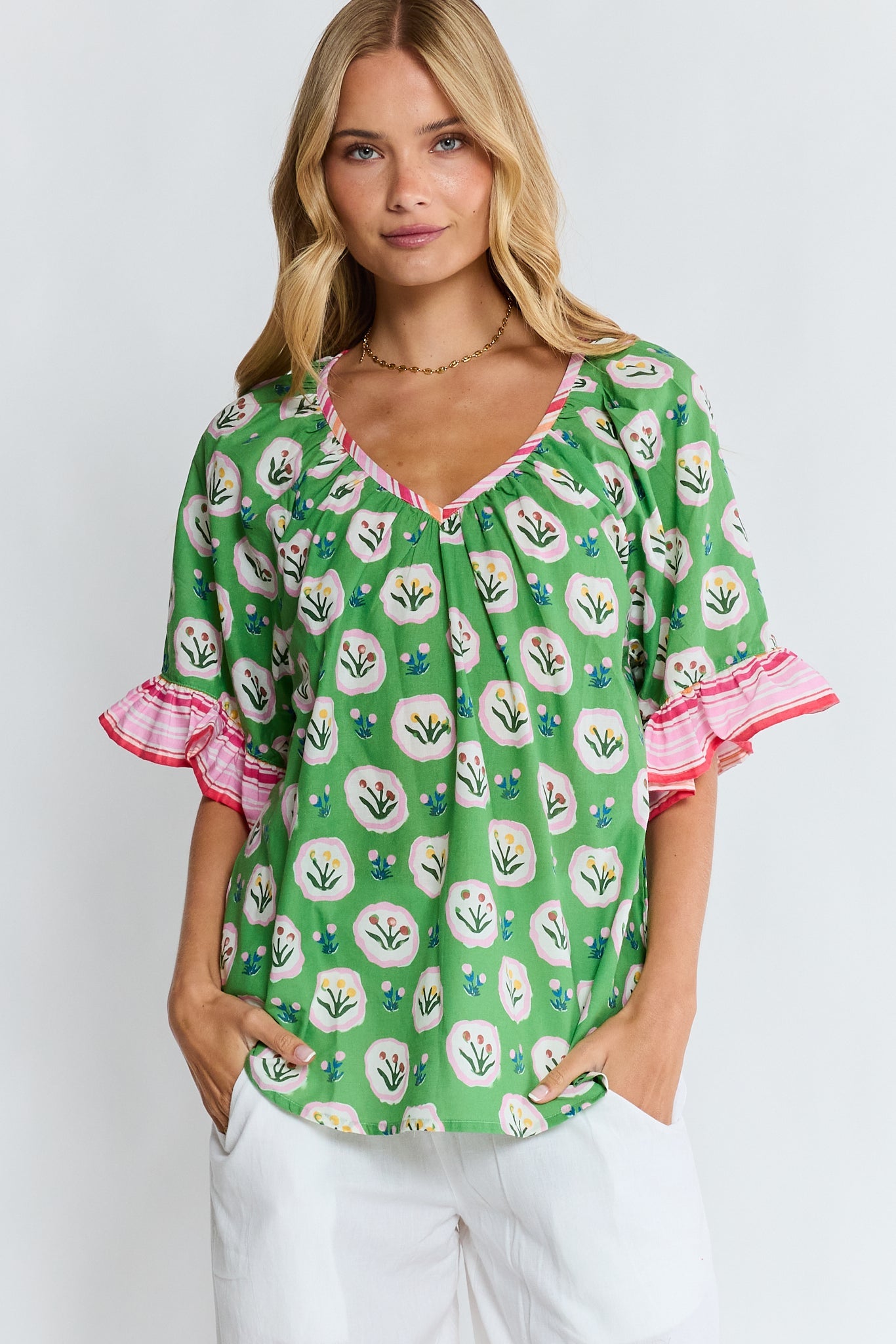 LulaLife Beth Top (Fern)