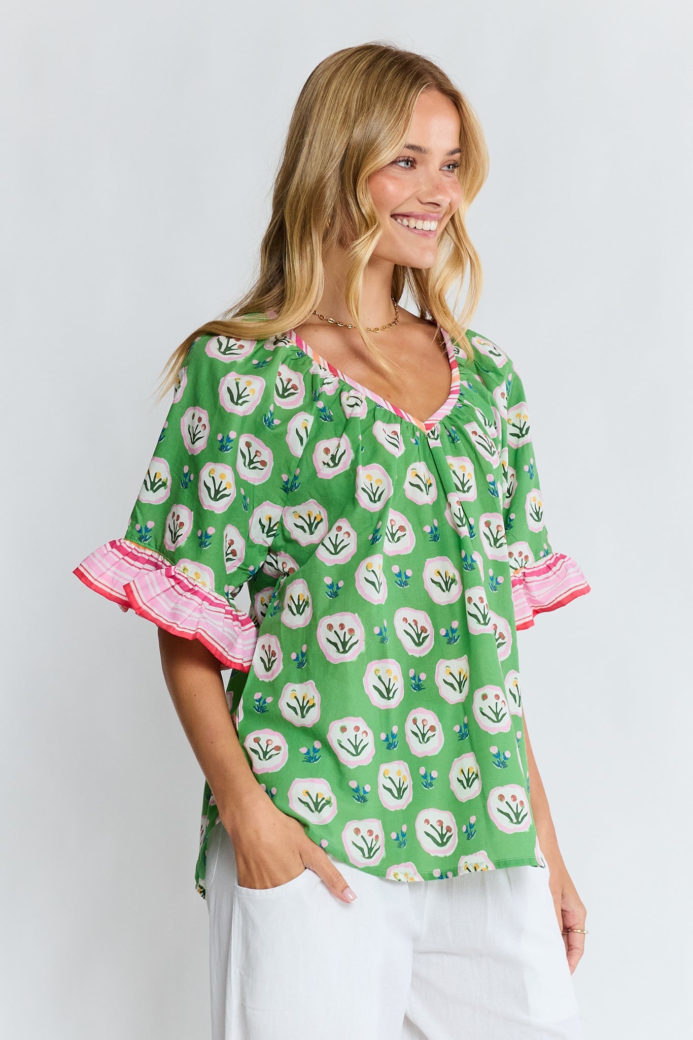 LulaLife Beth Top (Fern)