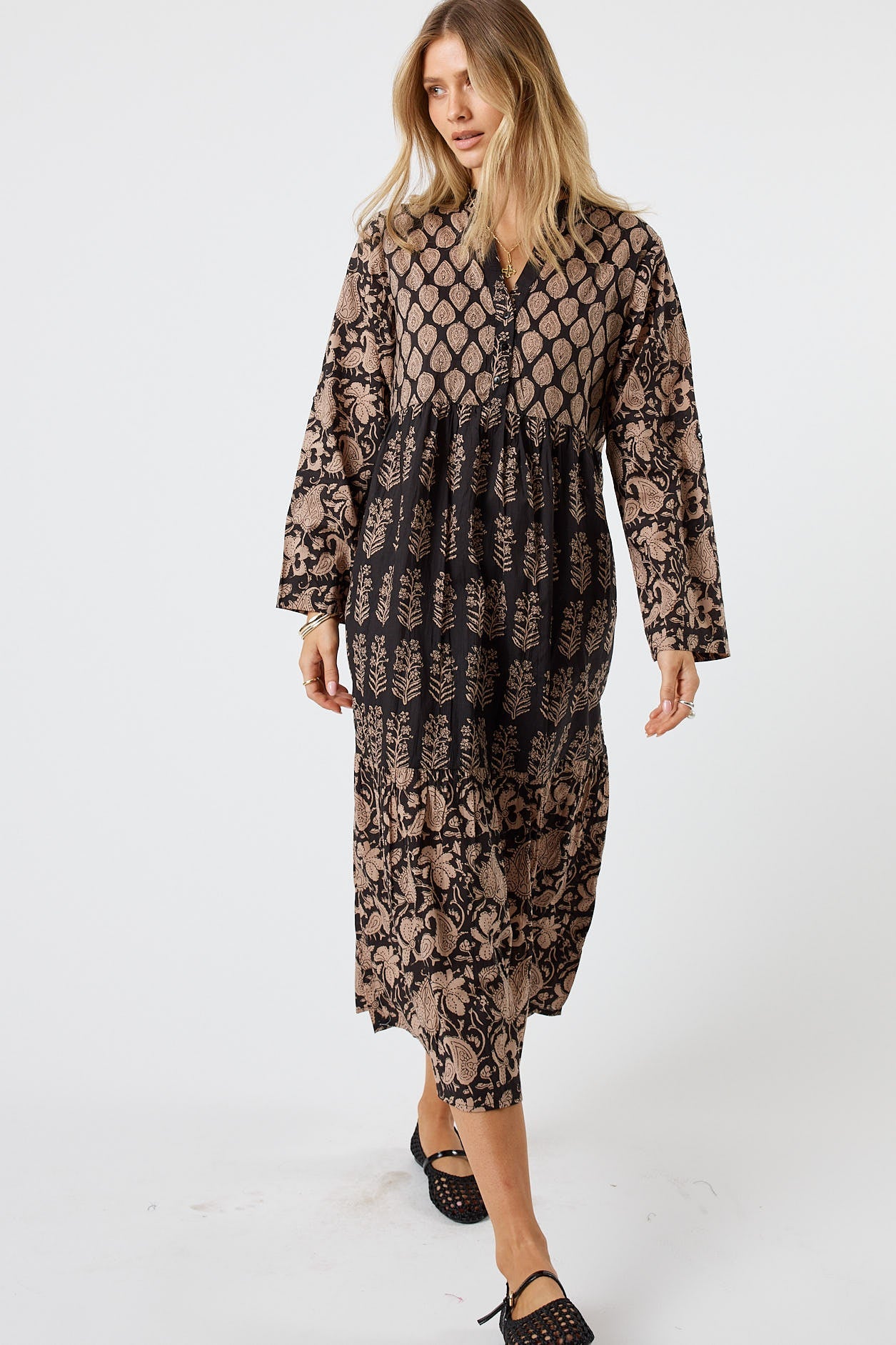 Image of Dresses. Productname: LulaLife Blythe Midi Espresso in Espresso colour by brand - LulaLife
