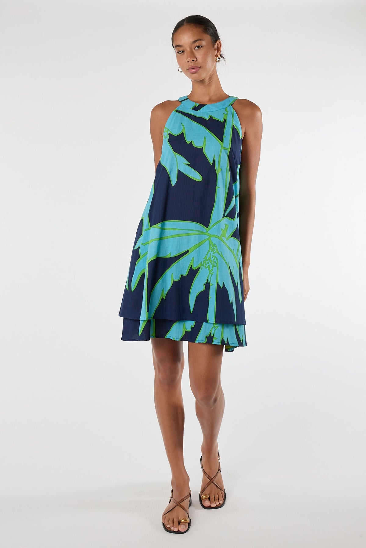 Image of Dresses. Product name - PRE SALE | LulaLife Colette Swing Dress Navy in Navy colour by brand - Lulalife