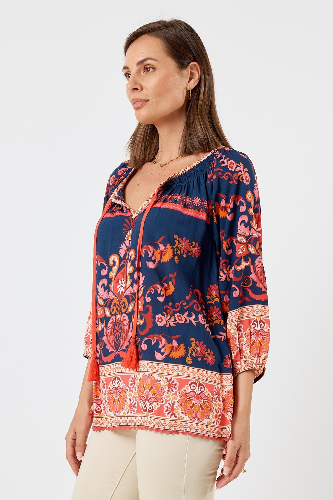 LulaLife Enid Top (Navy)