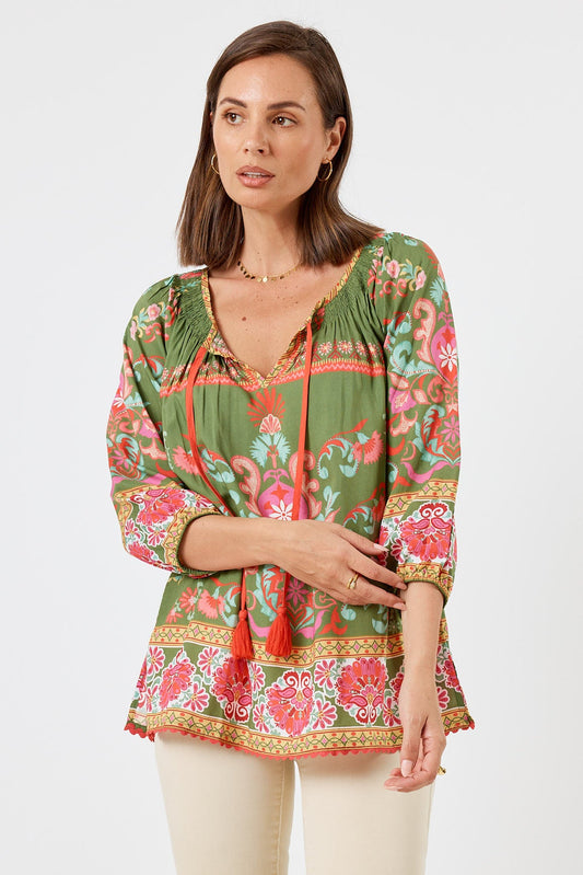 LulaLife Enid Top (Olive)