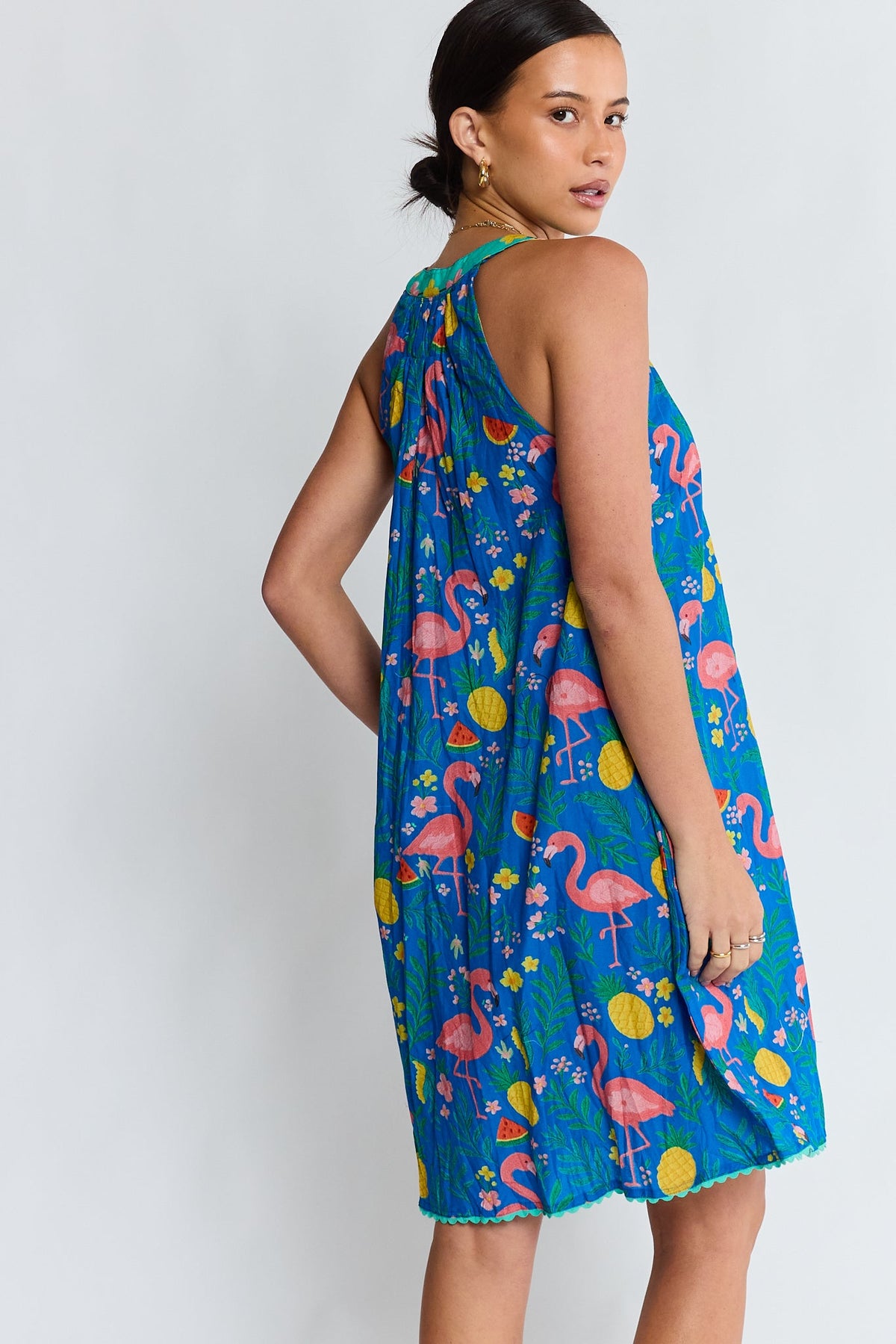 PRE SALE | LulaLife Flamingo Sundress (Azure)