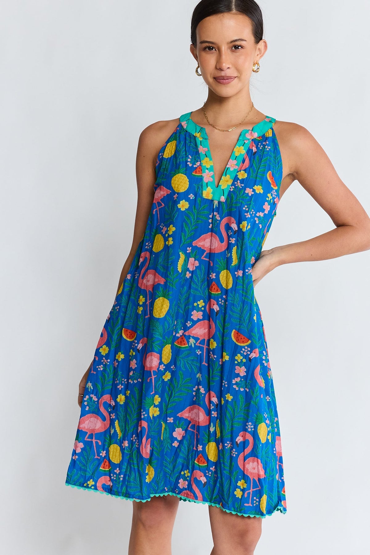 PRE SALE | LulaLife Flamingo Sundress (Azure)