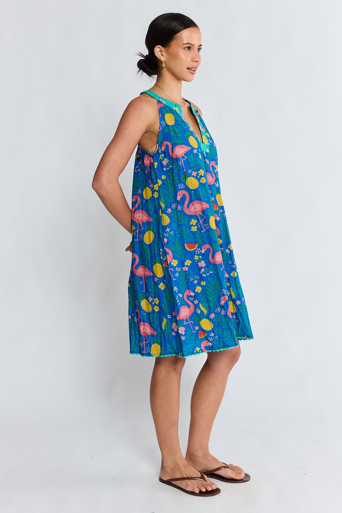 PRE SALE | LulaLife Flamingo Sundress (Azure)