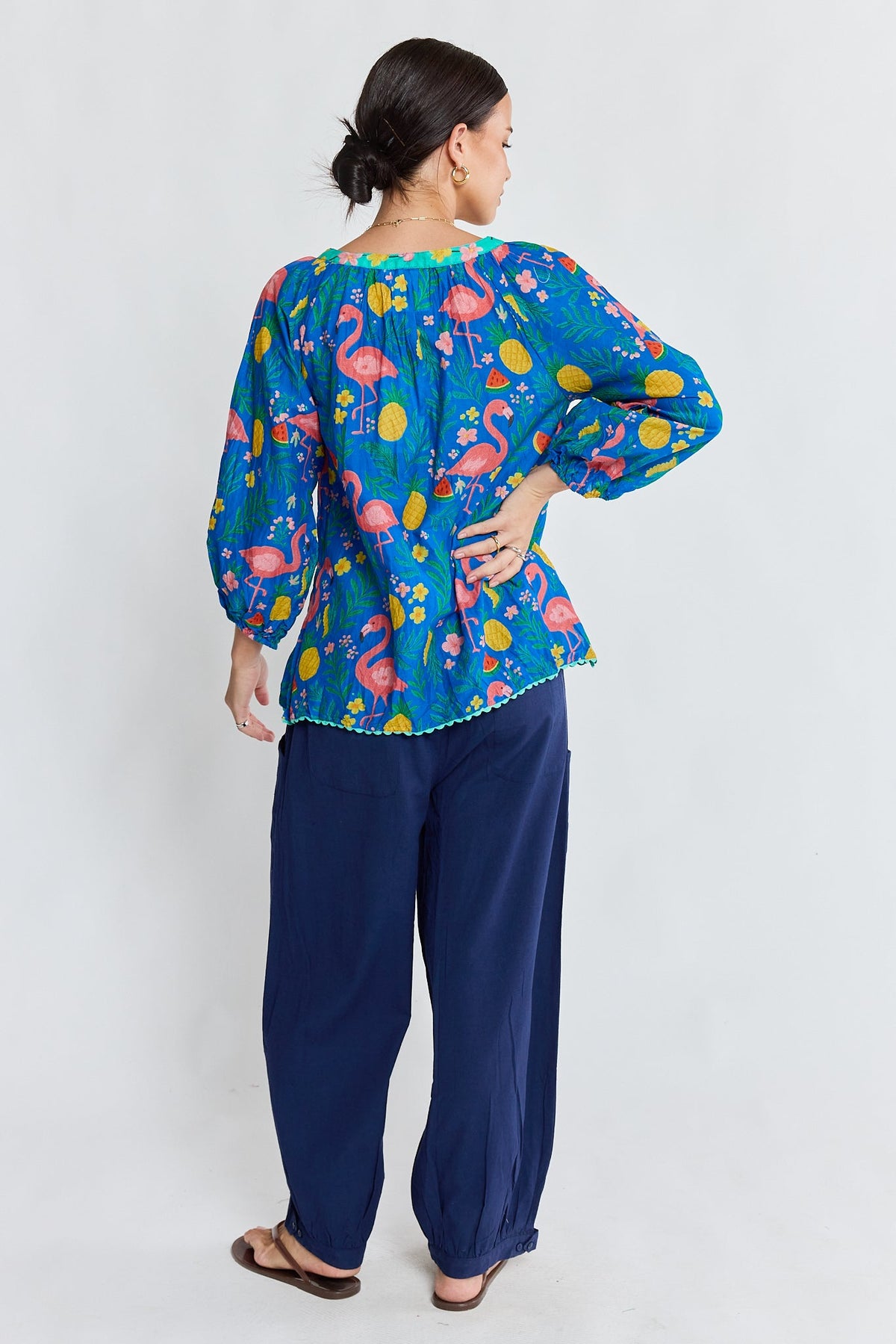 PRE SALE | LulaLife Flamingo Top (Azure)