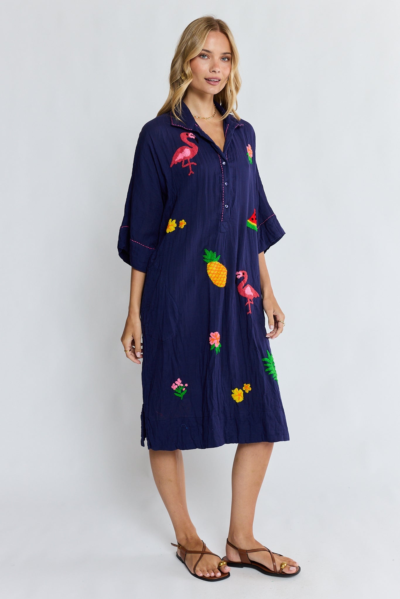 LulaLife Florida Kaftan (Navy)